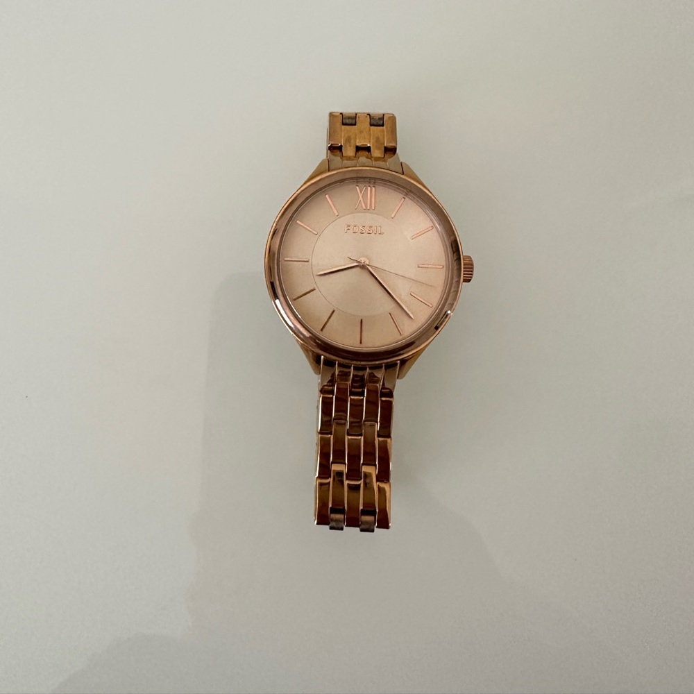 NEW FOSSIL ROSE GOLD TONE - Picture 2 of 4